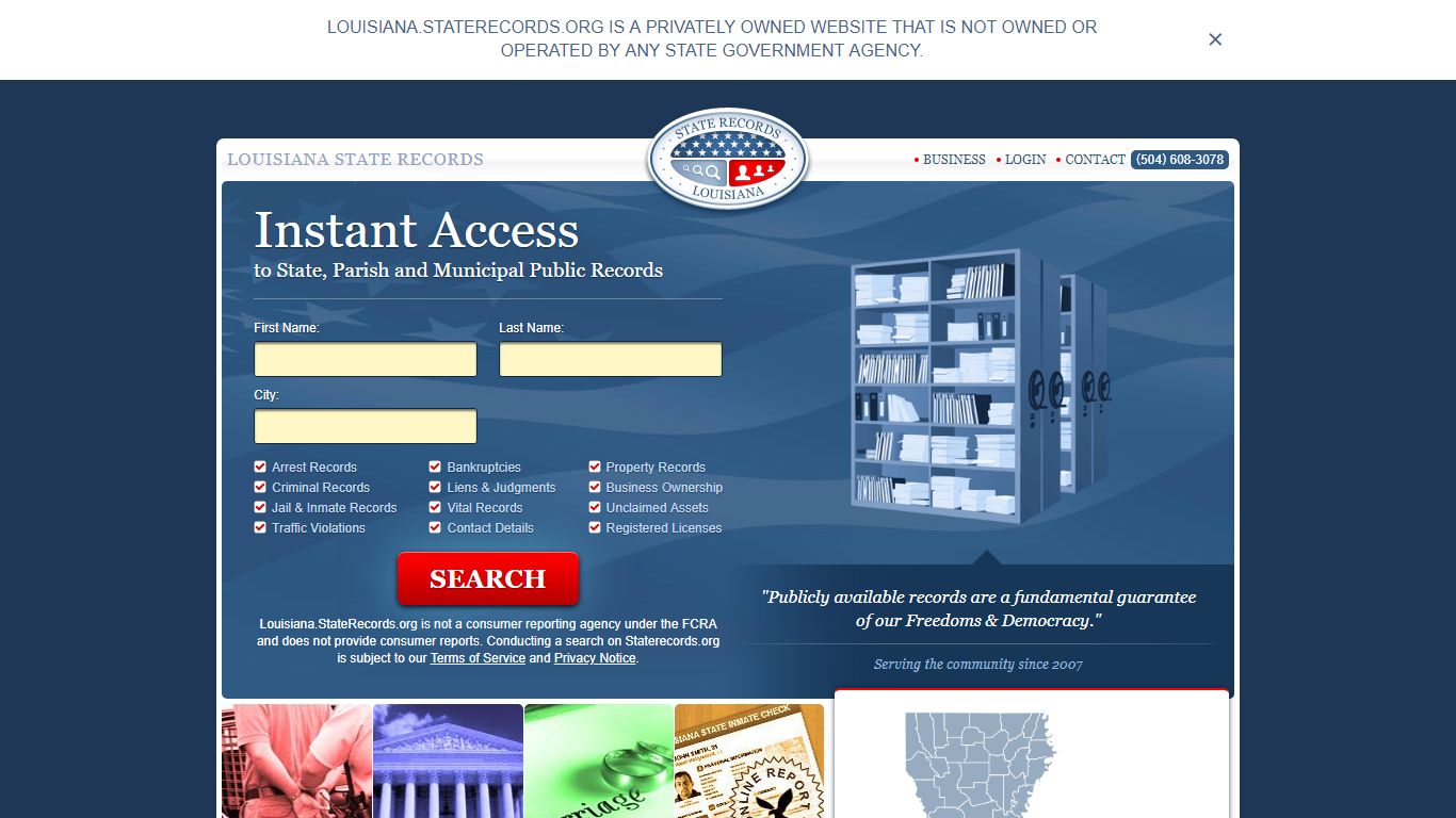 Louisiana State Records | StateRecords.org